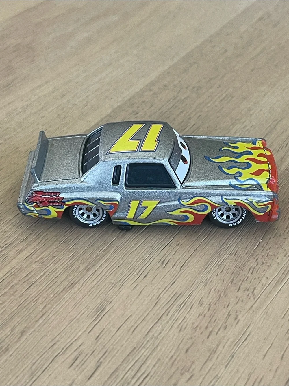 Disney Pixar Cars DARRELL CARTRIP #17 Mattel Diecast Flames